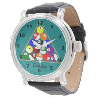 Pool Ball Design Armbanduhr
