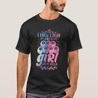 Pool Ball Player Frauen Snooker Girls Zitat Design T-Shirt