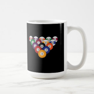 Pool-Bälle/Billard: Kaffee-Tassen Kaffeetasse