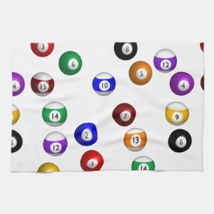 Pool-Bälle Handtuch