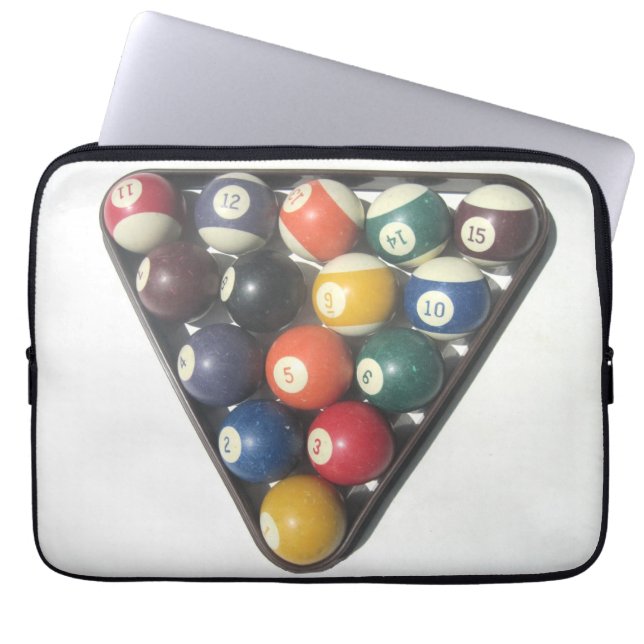 Pool Balls Notebook-Gehäuse Laptopschutzhülle (Vorderseite)