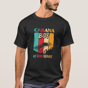Pool Barkeeper Beach Party Cabana Boy bei Ihrem Se T-Shirt