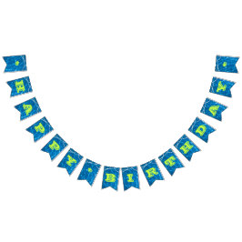 Pool beleuchtet grüne Anlass-Gewohnheits-Fahne Wimpelkette