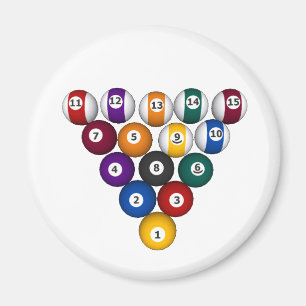 Pool: Billard Balls: Billard: Magnet