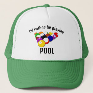 Pool Billard Design Hat Truckerkappe