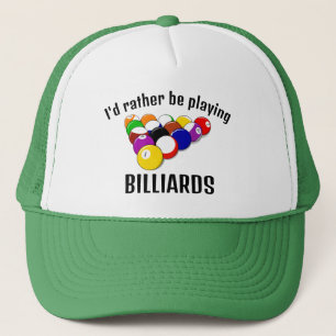 Pool Billard Design Hat Truckerkappe