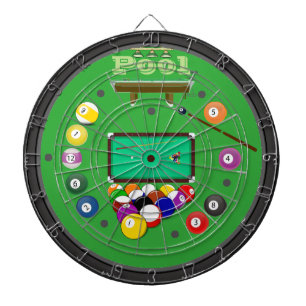 Pool(Billard) mehrsprachiger Dartboard Dartscheibe