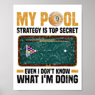 Pool Billard Snooker Cue Player 12 Poster