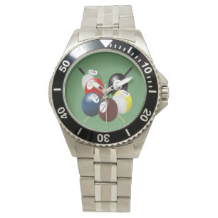 Pool-/Billard-Uhr Armbanduhr
