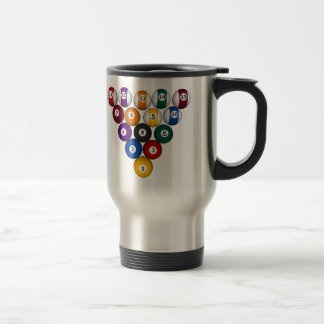 Pool: Billardkugeln: Billard: Reise-Tasse Reisebecher