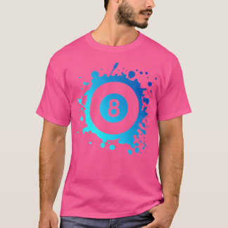 Pool Billardspieler Eight Ball Simple Pool T-Shirt