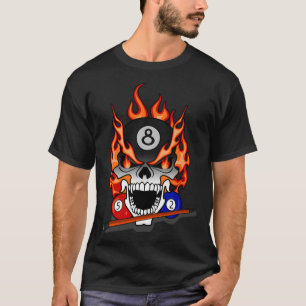 Pool Billiard Geschenk Snooker Cue Sport Damen T-Shirt