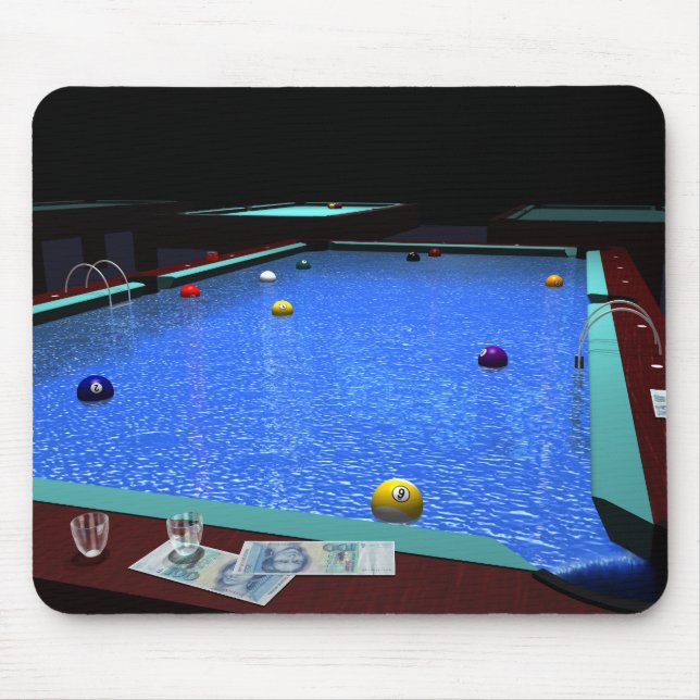 Pool Billiard Mouse Pad Mousepad (Vorne)