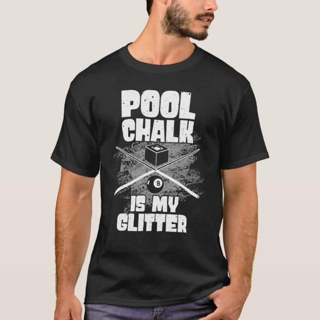 Pool Billiard Pool Sporttisch Spieler Männer Wo T-Shirt (Vorderseite)