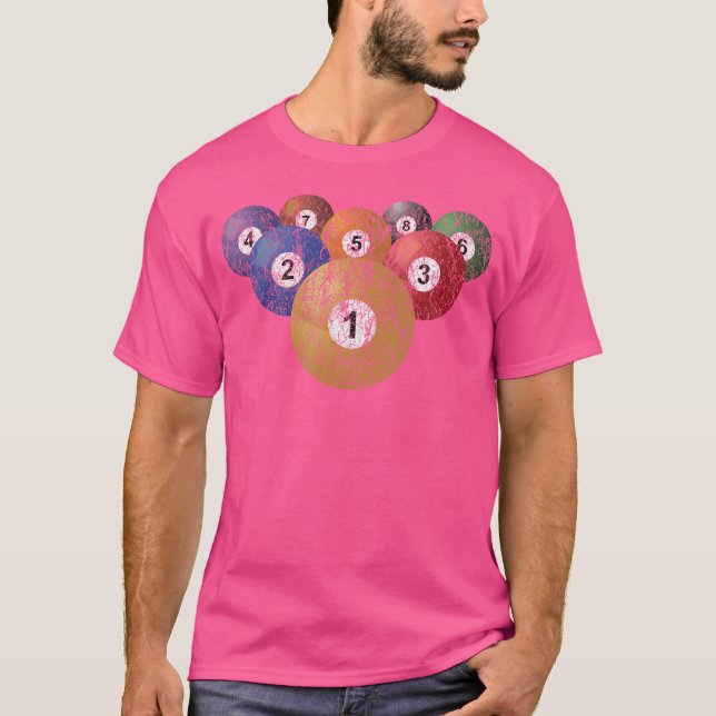 Pool Billiard T-Shirt (Vorderseite)