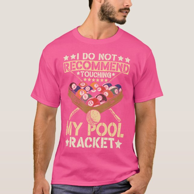 Pool Billiard Team 8 Ball Pool Billiard Player Bil T-Shirt (Vorderseite)