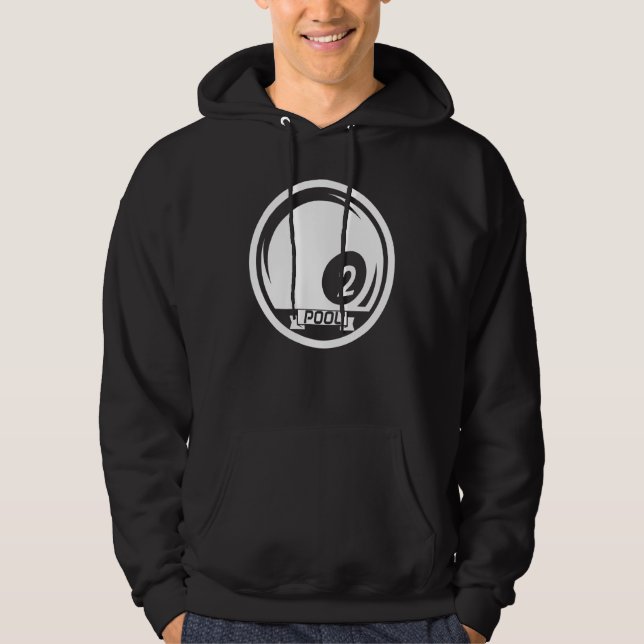 Pool Billiards Ball Billiard Cue Sports Snooker Hoodie (Vorderseite)