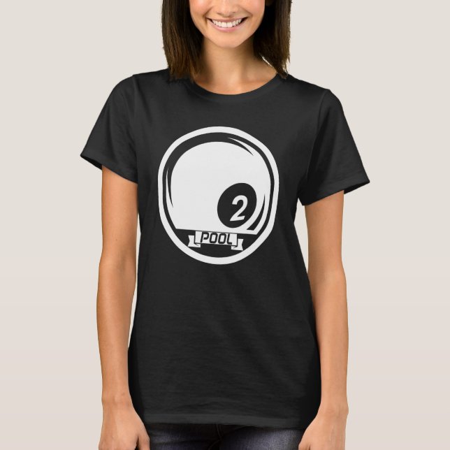 Pool Billiards Ball Billiard Cue Sports Snooker T-Shirt (Vorderseite)