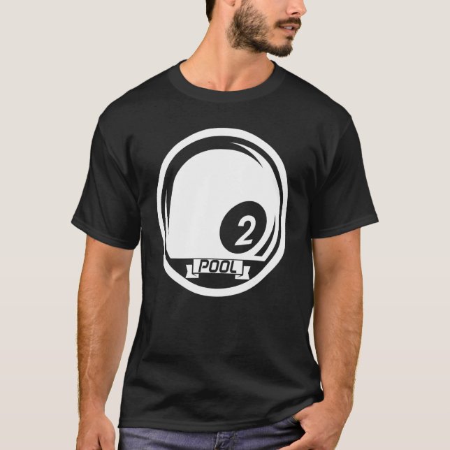 Pool Billiards Ball Billiard Cue Sports Snooker T-Shirt (Vorderseite)