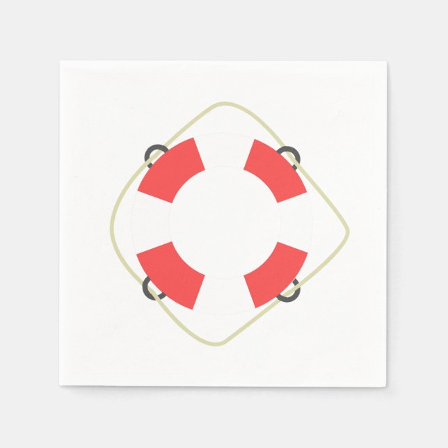 Pool Birthday Party Paper Napkins Serviette (Vorderseite)