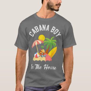 Pool Bo Beach Urlaub Funny T-Shirt Cabana Junge im