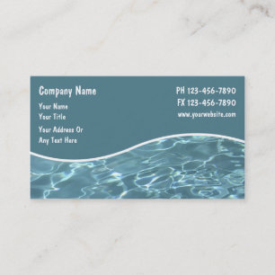 Pool Business Cards Visitenkarte