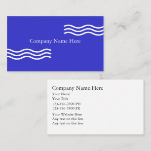 Pool Business Cards Visitenkarte