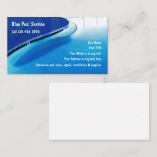 Pool Business Cards Visitenkarte