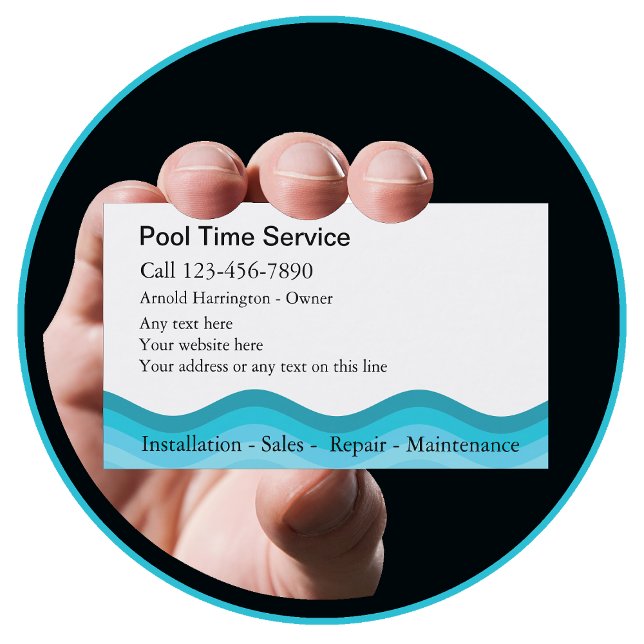 Pool Business Cards Visitenkarte (Von Creator hochgeladen)