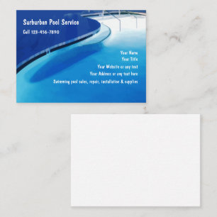 Pool Business Cards Visitenkarte