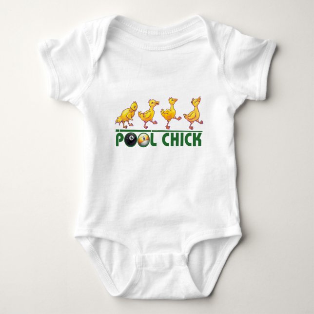 Pool Chick Baby Strampler (Vorderseite)