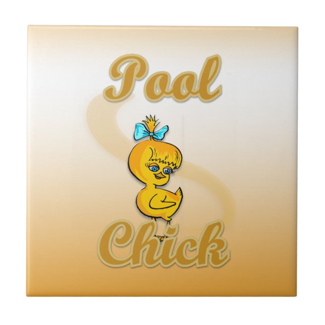 Pool Chick Fliese (Vorderseite)