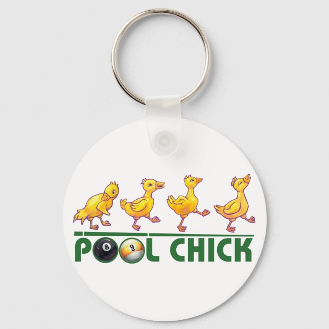 Pool Chick Schlüsselanhänger (Vorderseite)