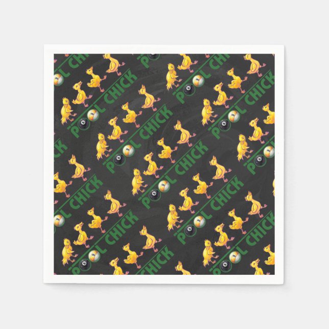 Pool Chick Serviette (Vorderseite)