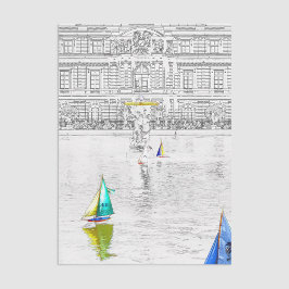 Pool des Luxembourg Garden - Paris Seidenpapier