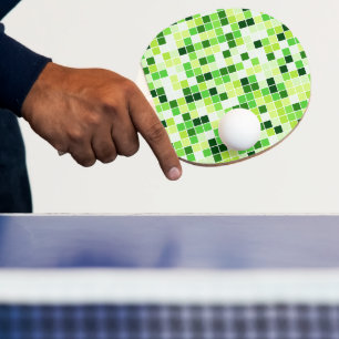 Pool Fliesen, Grüne Mosaikfliesen, Geometrisches M Tischtennis Schläger