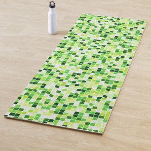 Pool Fliesen, Grüne Mosaikfliesen, Geometrisches M Yogamatte