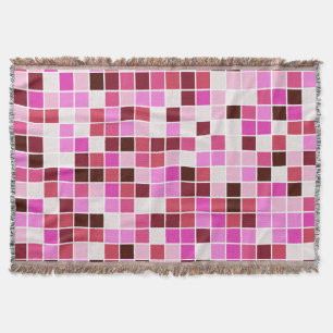 Pool Fliesen, rosa Mosaikfliesen, geometrisches Mu Decke