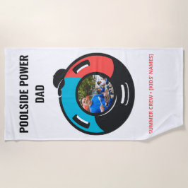 Pool Float Weight Plate Custom Photo Summer Vibes Strandtuch