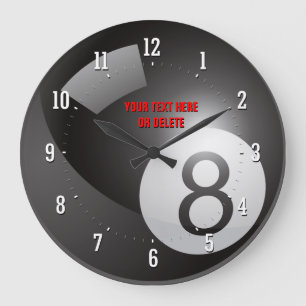 Pool Game   Best Player Große Wanduhr