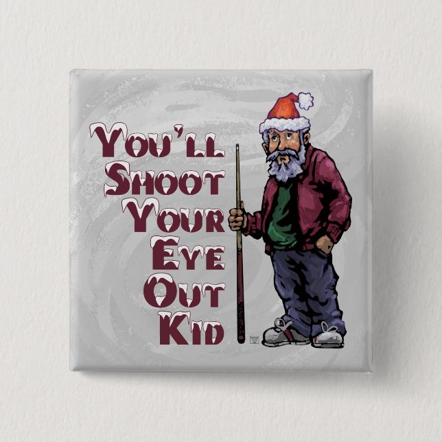 Pool Guru schießen Sie Ihr Auge aus Button (Vorderseite)