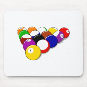Pool Hall Balls Rack Em Sports Billard Mousepad