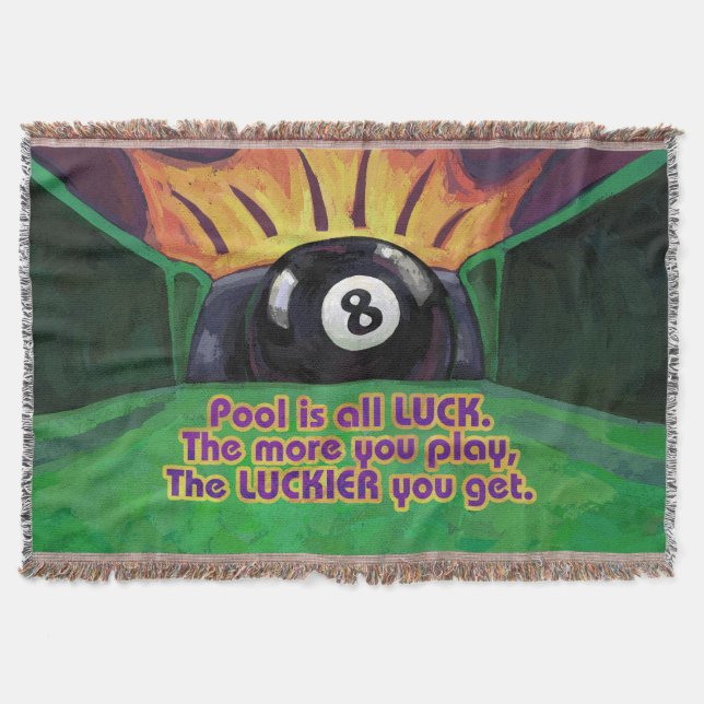 Pool ist Glück Decke (Vorderseite)