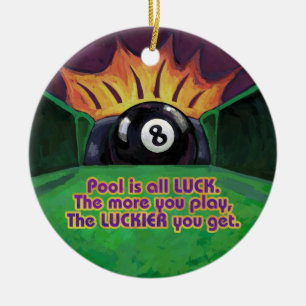 Pool ist Glück Keramikornament