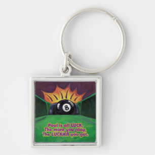 Pool ist Glück Schlüsselanhänger