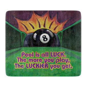 Pool ist Glück Schneidebrett