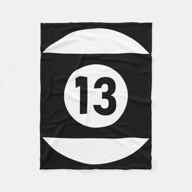 Pool Ll 13 Matching Billiards Geschenk leicht Hall Fleecedecke (Vorderseite)