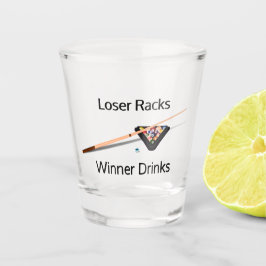 Pool Loser Racks Gewinner Drinks Schnapsglas