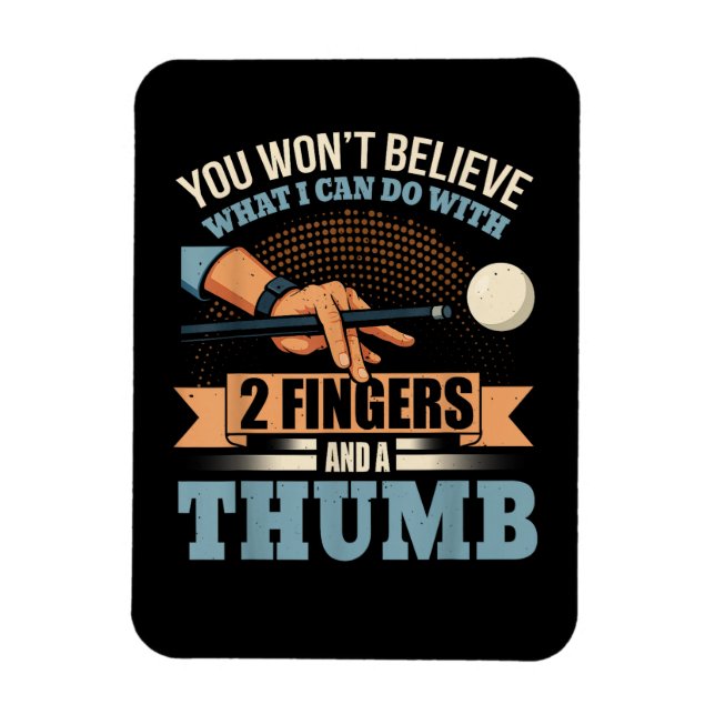 Pool Lustige Billard Magnet (Vertikal)