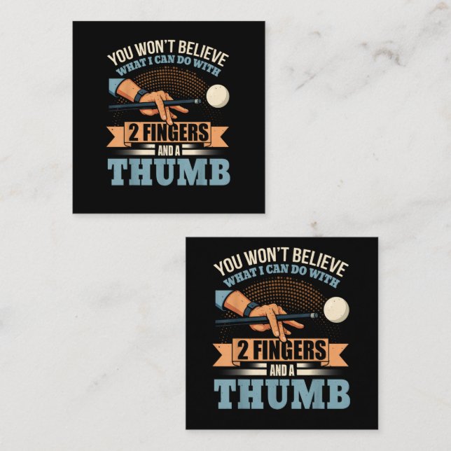 Pool Lustiges Billard Begleitkarte (Vorne/Hinten)